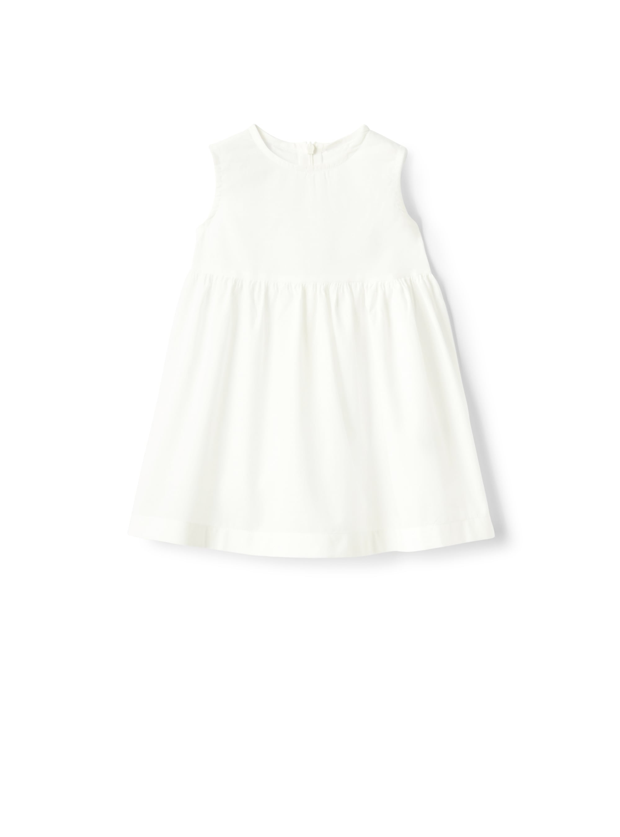 Sleeveless dress in waffle linen