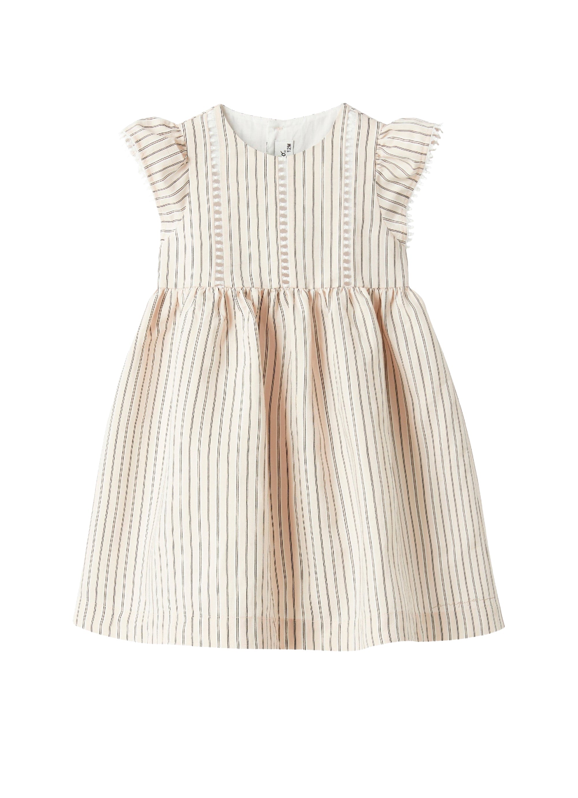 Viscose dress with ruffles