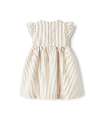 Viscose dress with ruffles