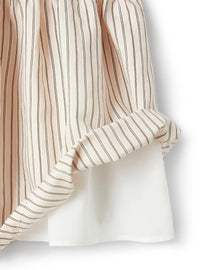 Viscose dress with ruffles