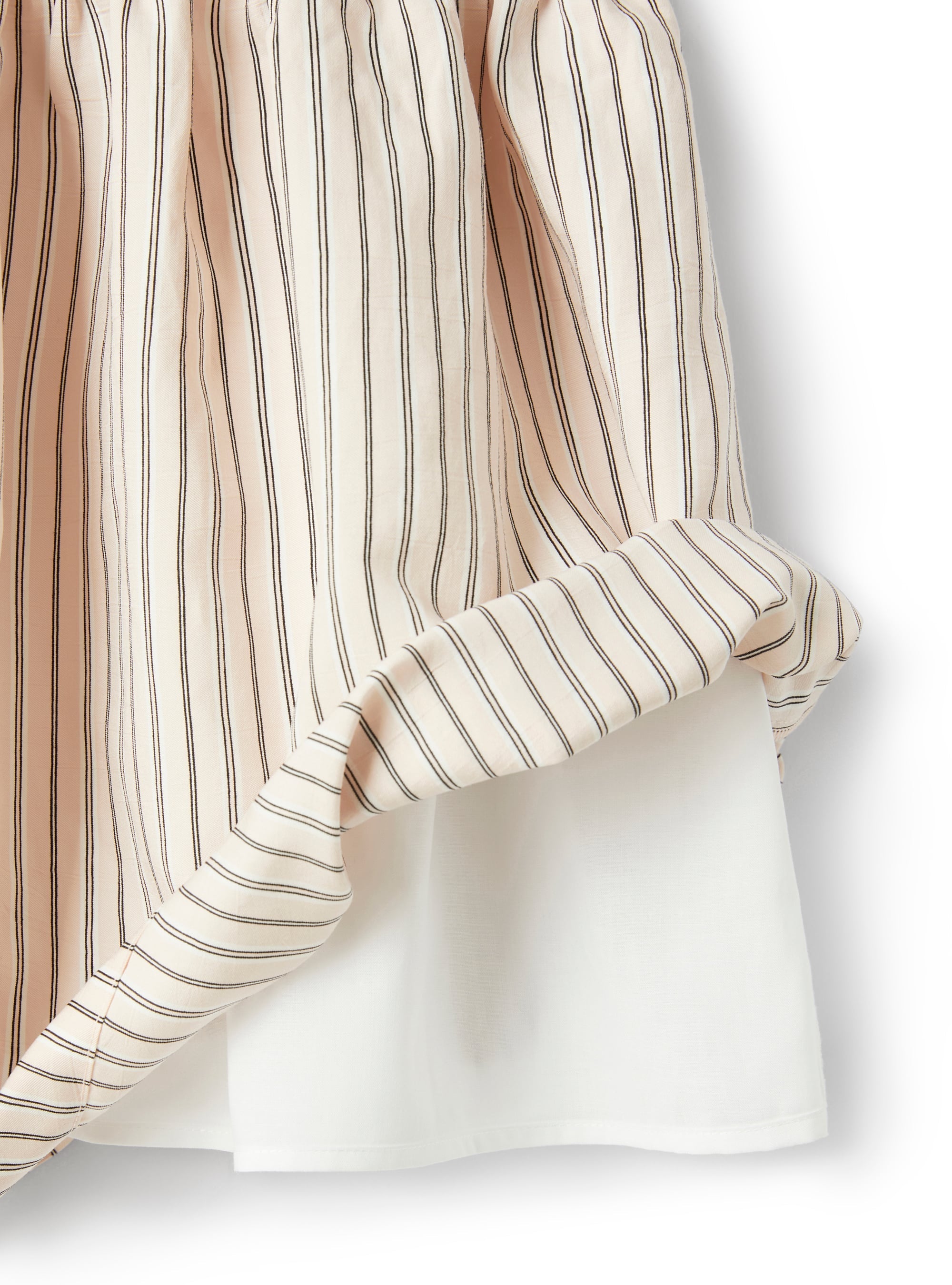 Viscose dress with ruffles