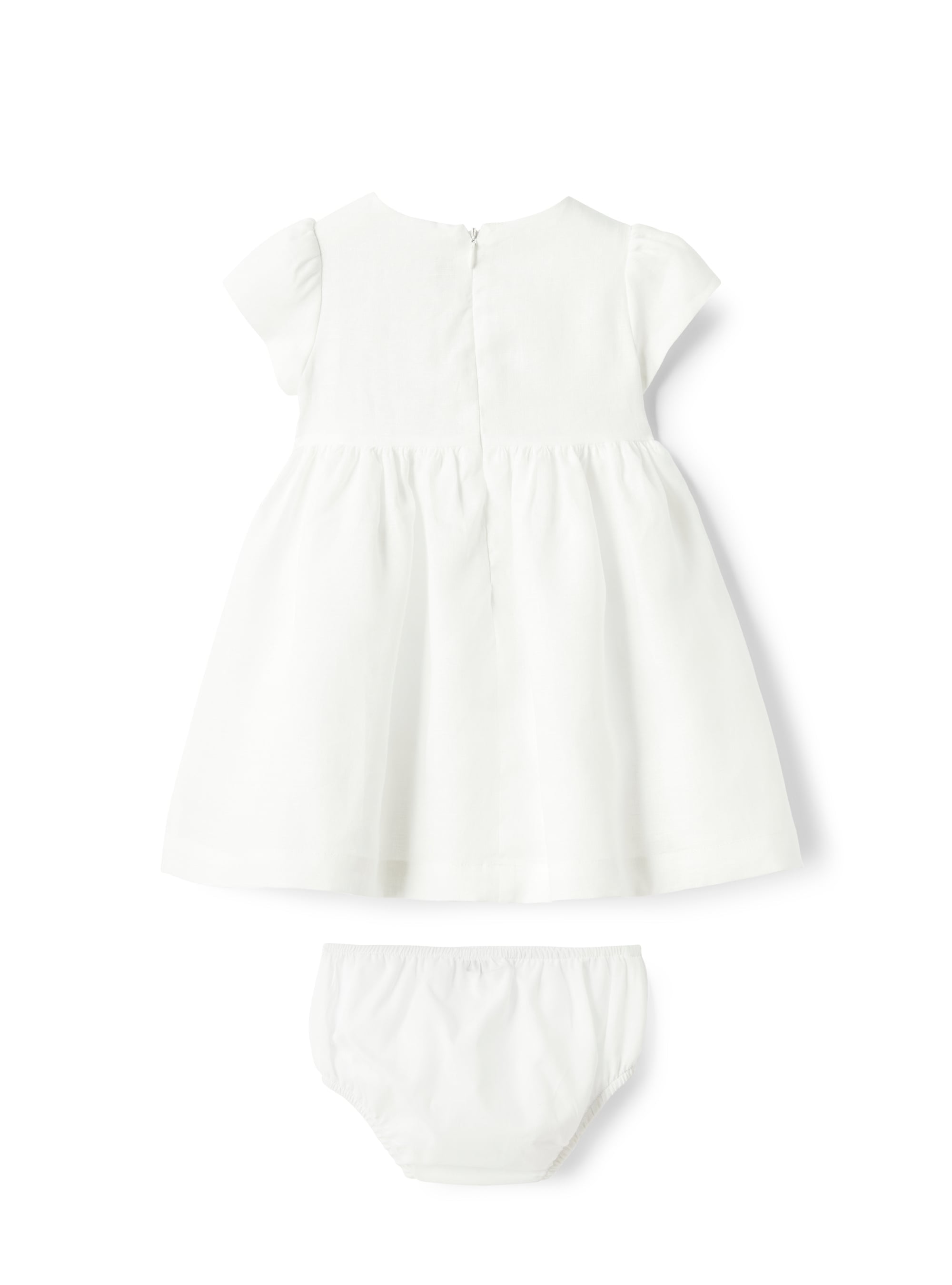 Linen dress with embroidery