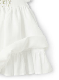 Linen dress with embroidery