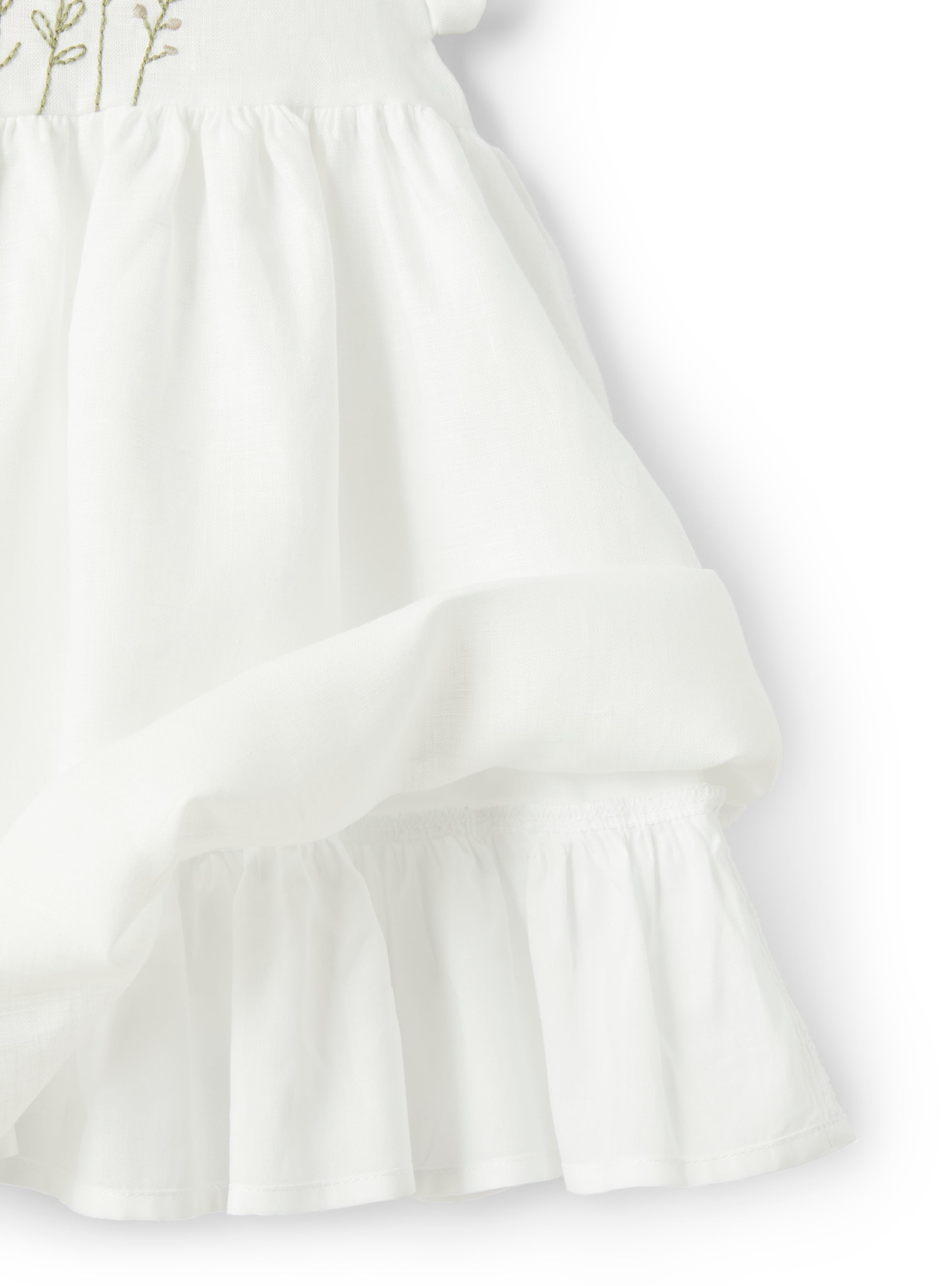 Linen dress with embroidery