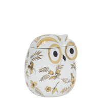 Civetta Fiorata porcelain pot - Gold & Black & White