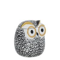 Porcelain Civetta Piumata pot - Gold & Black & White