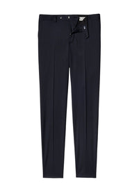 Wool twill trousers - Navy Blue