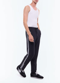 Pantalon de survêtement en coton mélangé - Noir