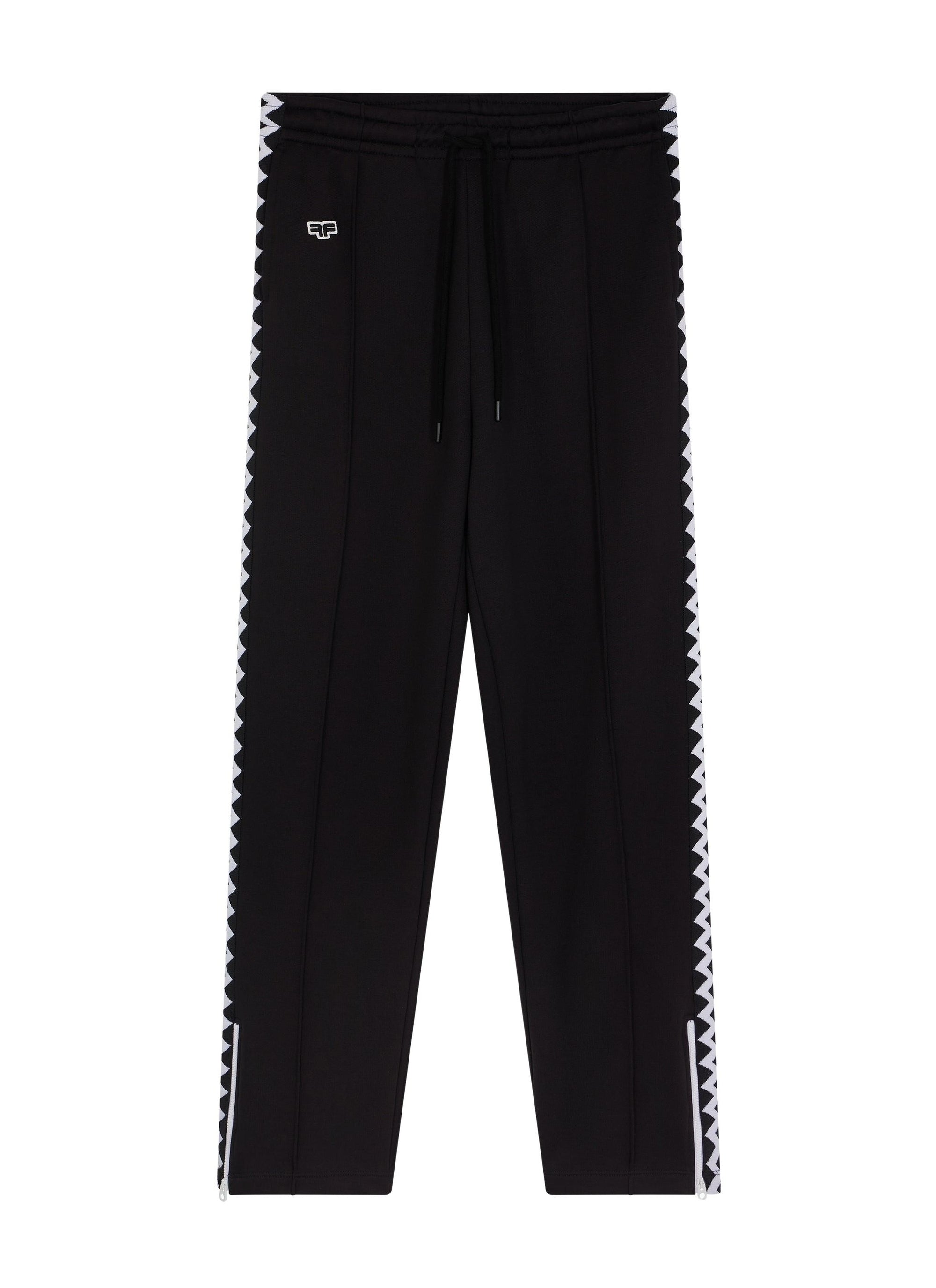 Pantalon de survêtement en coton mélangé - Noir