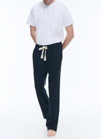 Drawstring pyjama trousers - Navy
