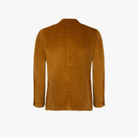 Blazer côtelé brodé en velours - Camel