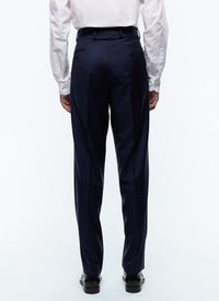 Pantalon en serge de laine - Bleu Marine