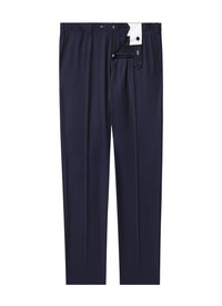 Pantalon en serge de laine - Bleu Marine