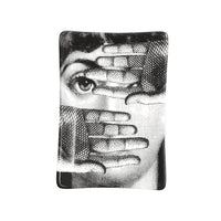 Tema e Variazioni n°154 porcelain ashtray - Black & White