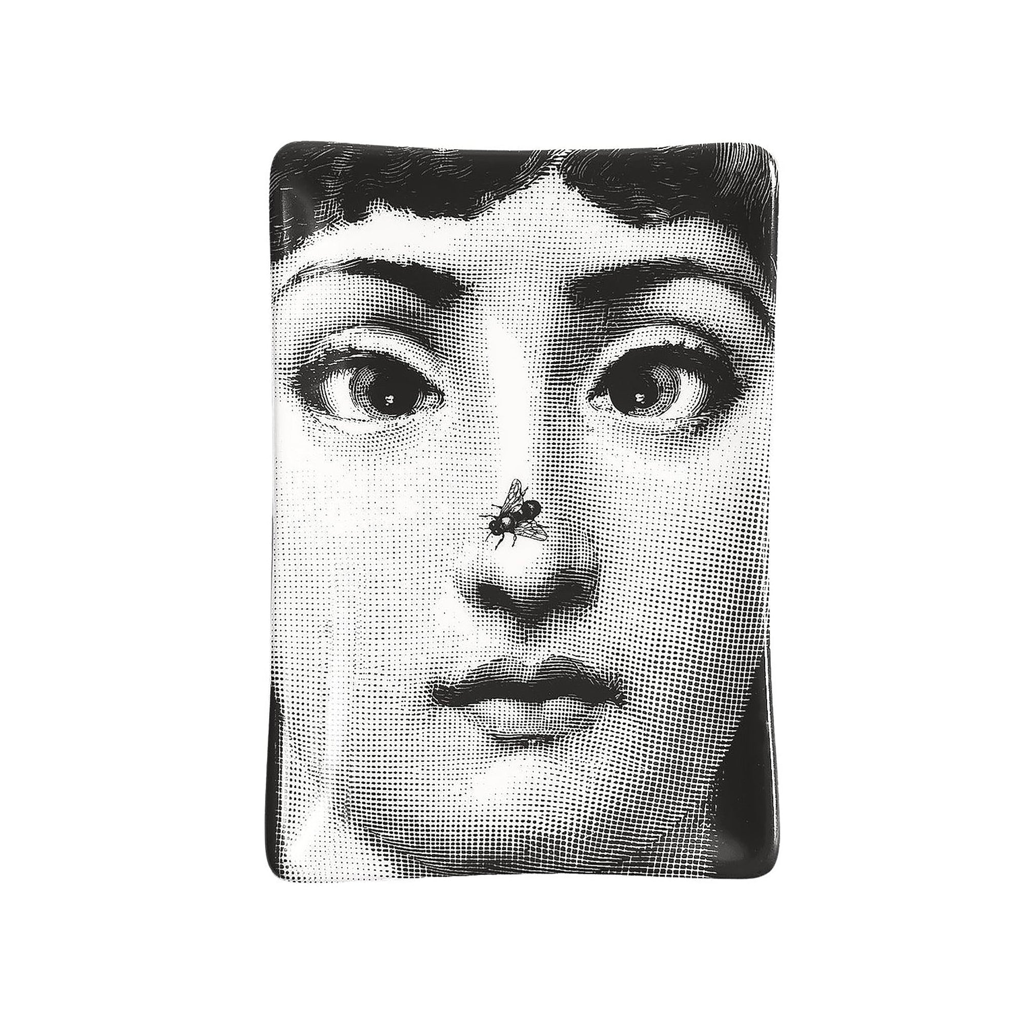 Tema e Variazioni n°363 porcelain ashtray - Black & White