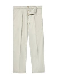 Straight-leg cotton chino trousers - Ecru