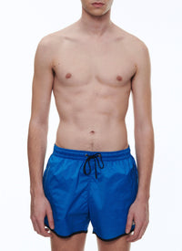 Short de bain uni - Bleu électrique