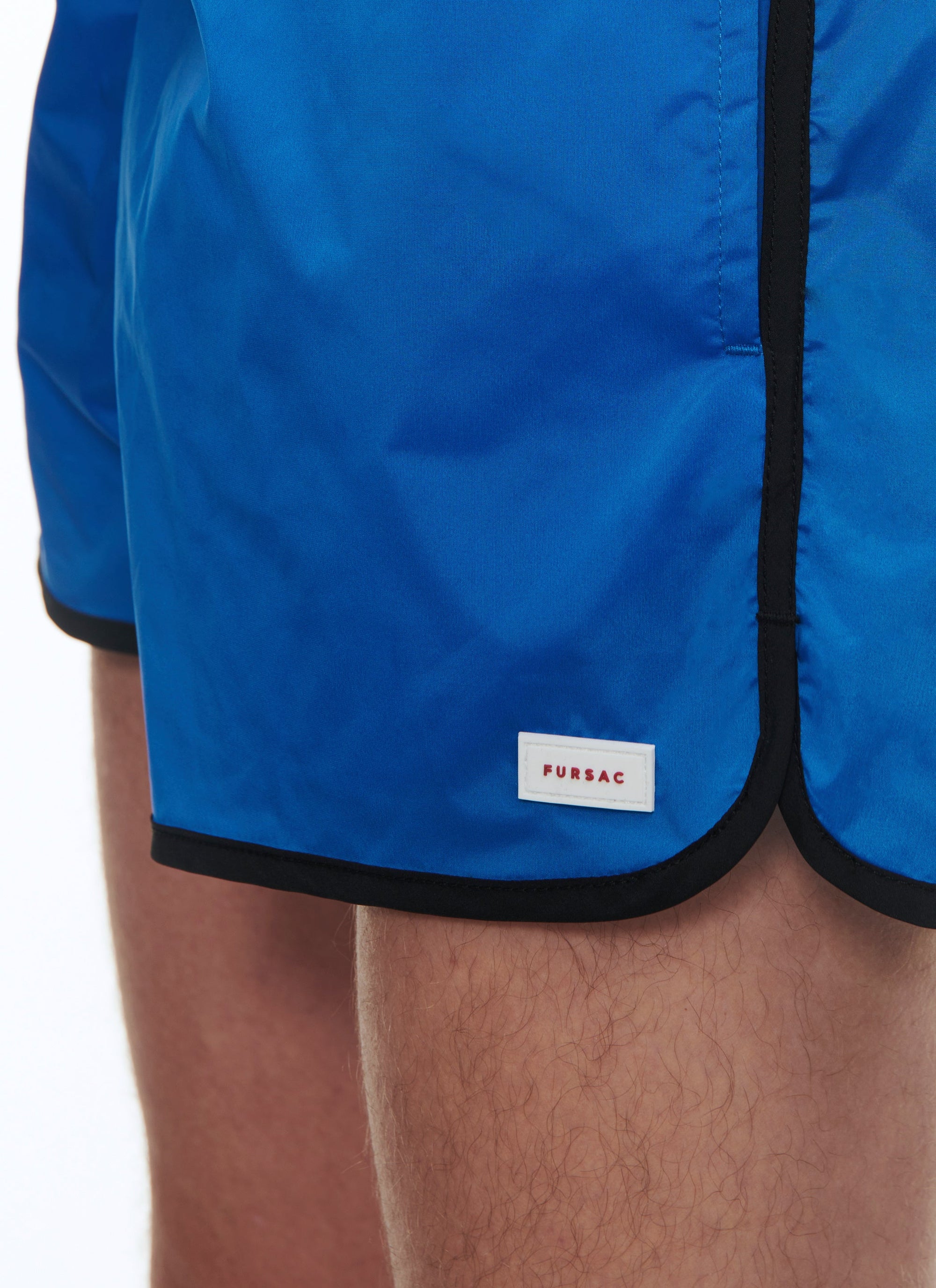 Short de bain uni - Bleu électrique