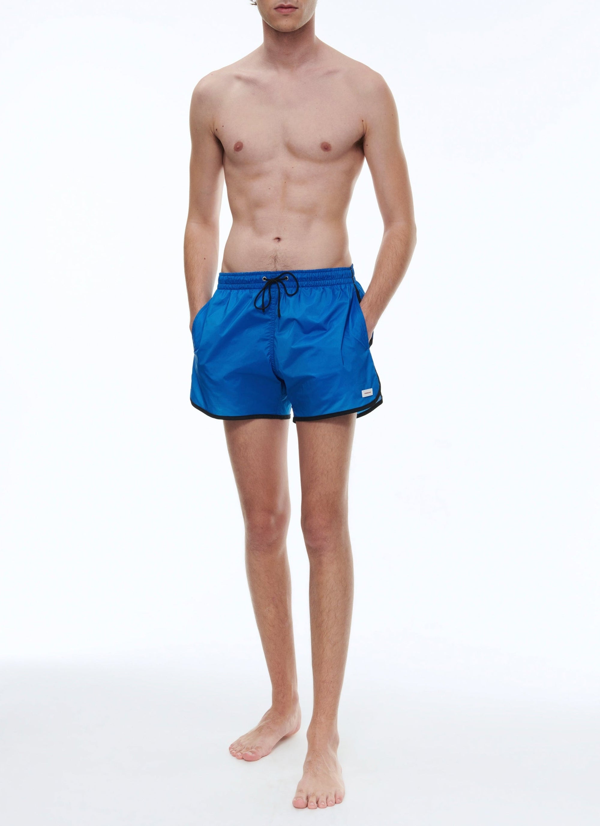 Short de bain uni - Bleu électrique