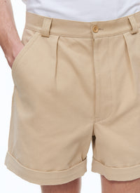 Bermuda en toile de coton - Ficelle