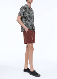 Bermuda en toile de coton - Marron