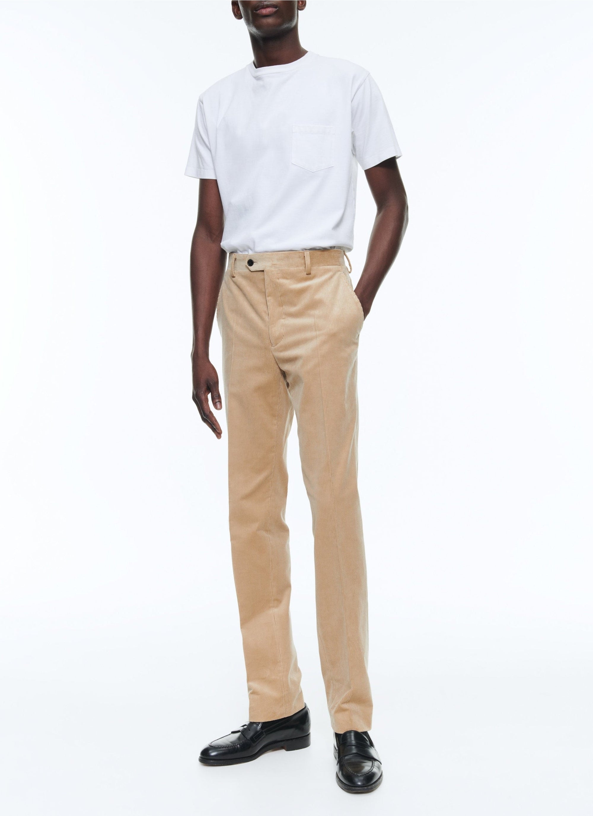 Fitted corduroy trousers - Vigogne