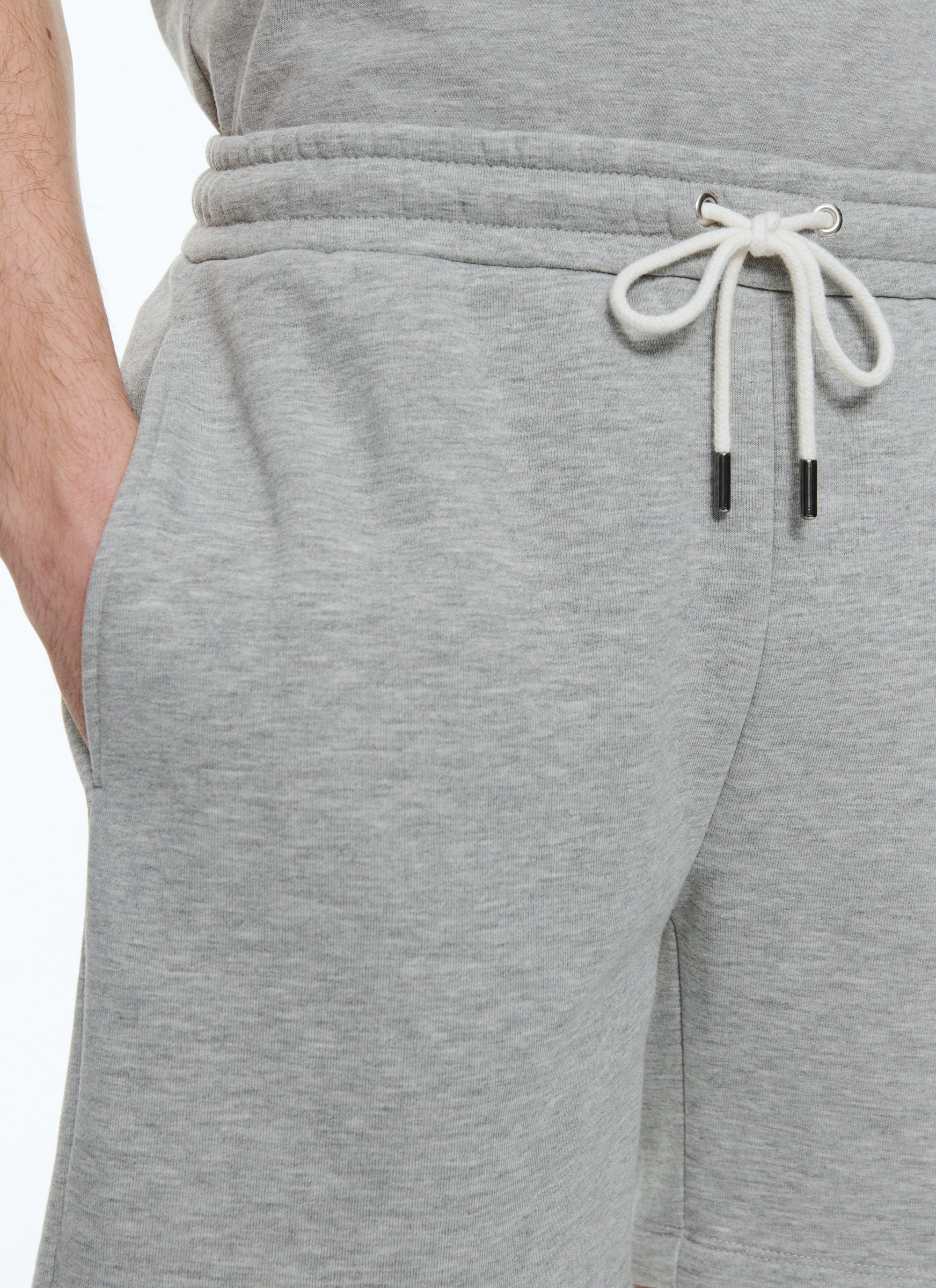Short en jersey de coton - Gris
