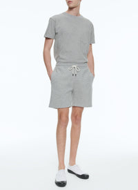 Short en jersey de coton - Gris