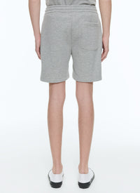Short en jersey de coton - Gris