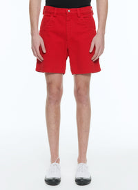 Bermuda en twill de coton - Rouge