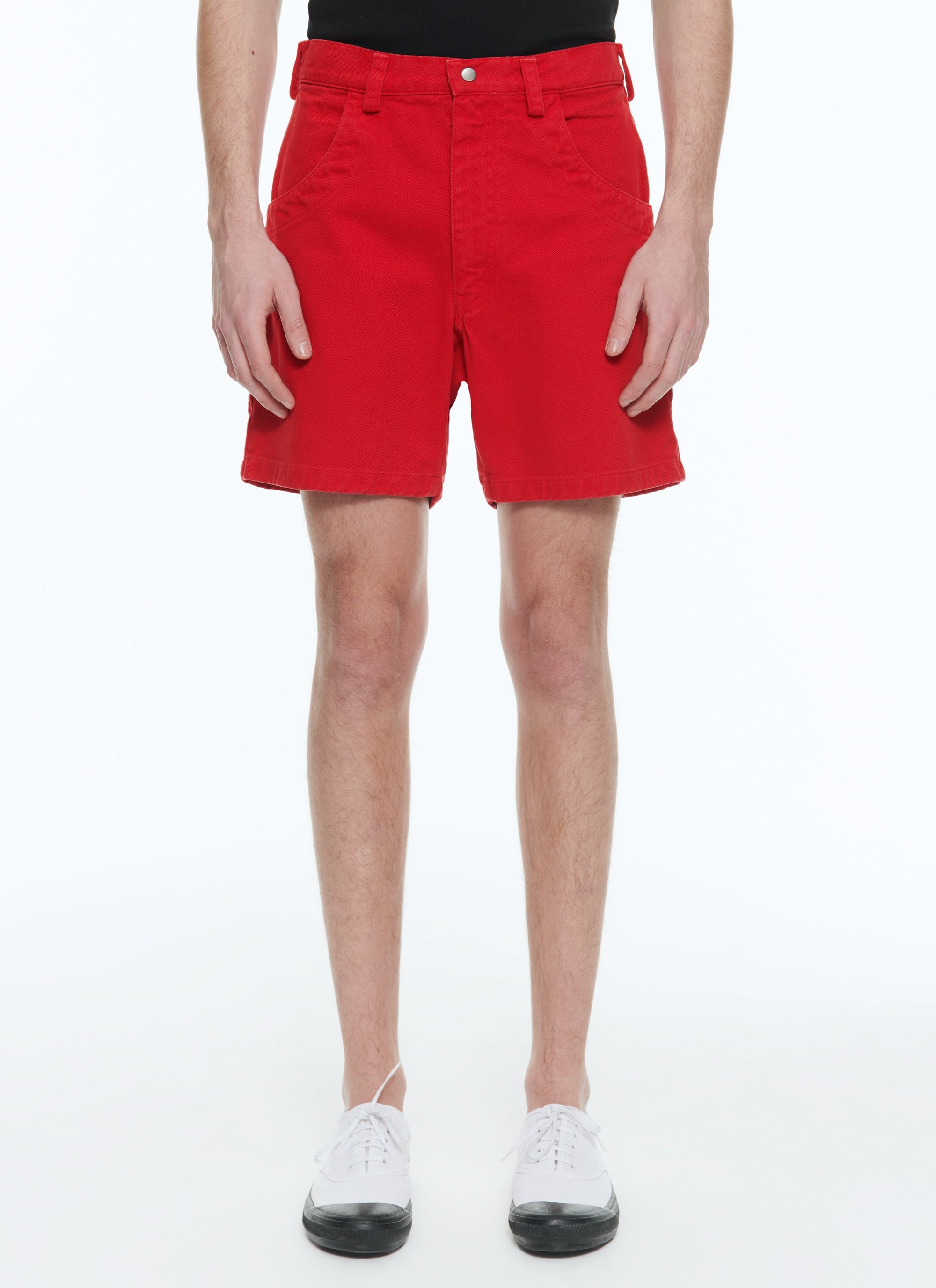 Bermuda en twill de coton - Rouge