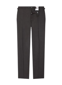 Slim-fit woollen suit trousers - English Green