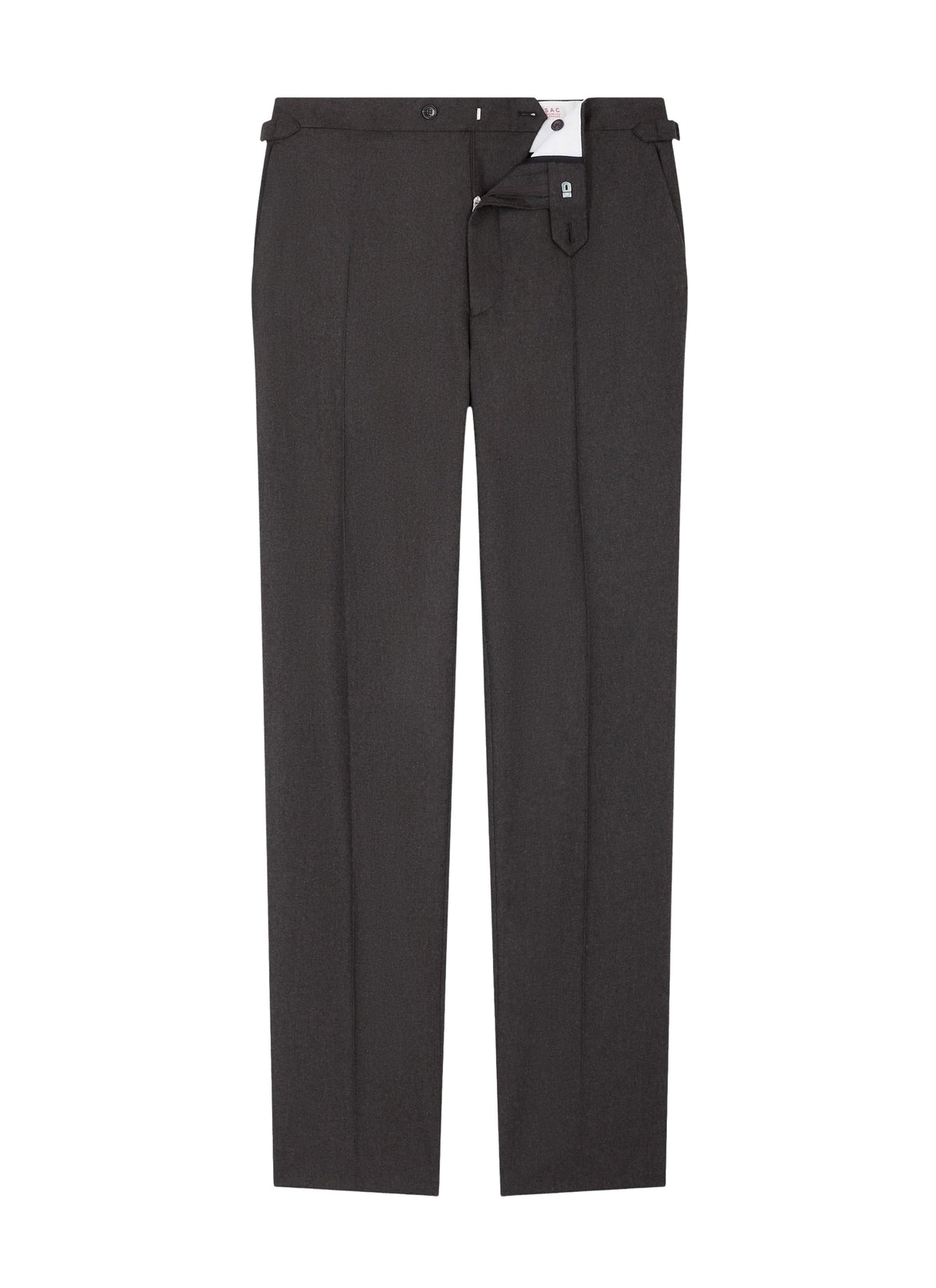 Slim-fit woollen suit trousers - English Green