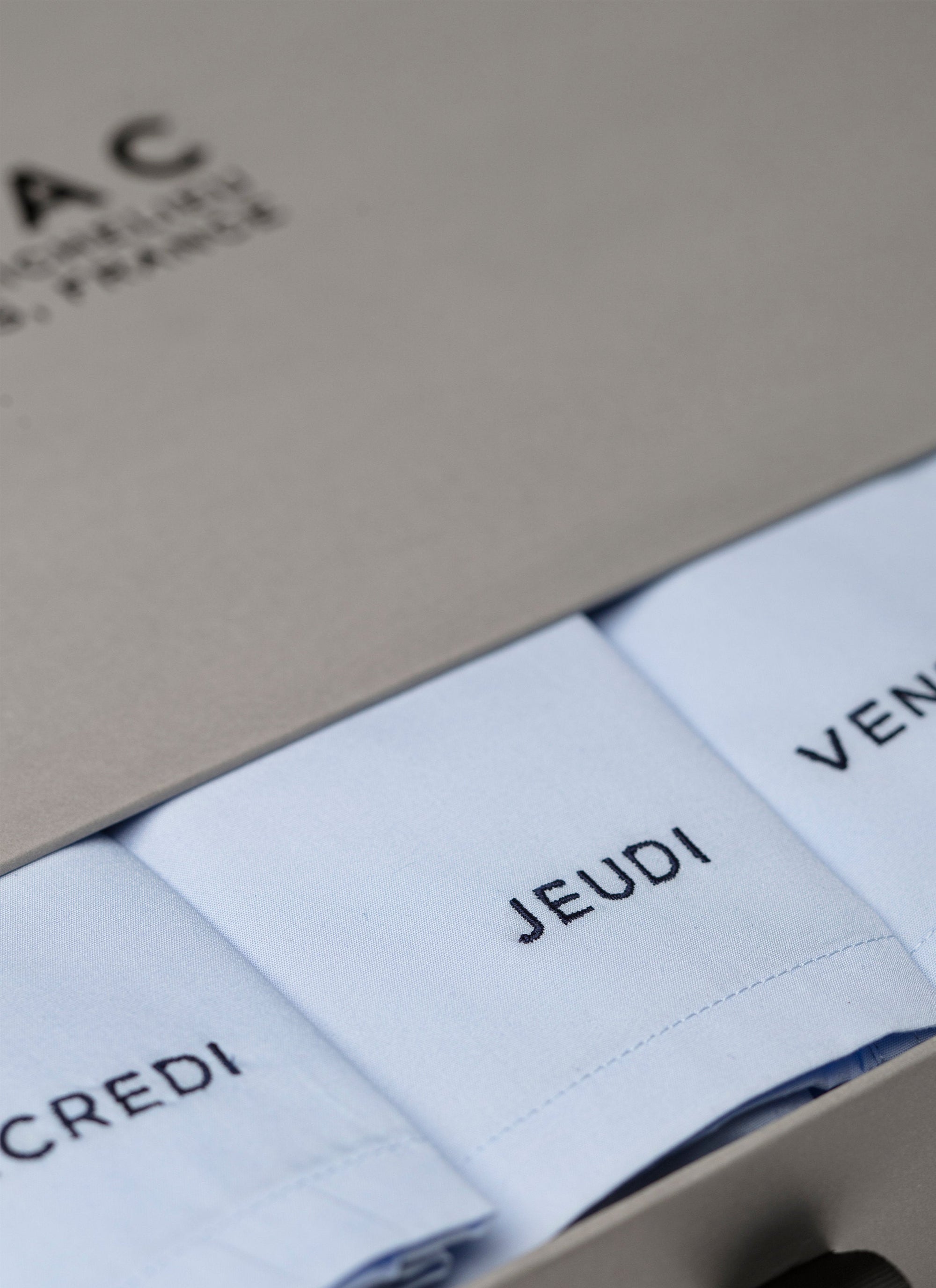 Pack of 7 embroidered boxer shorts - Ciel