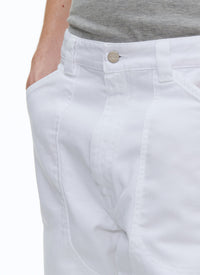 Pantalon cargo en twill de coton - Blanc