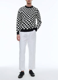 Pantalon cargo en twill de coton - Blanc