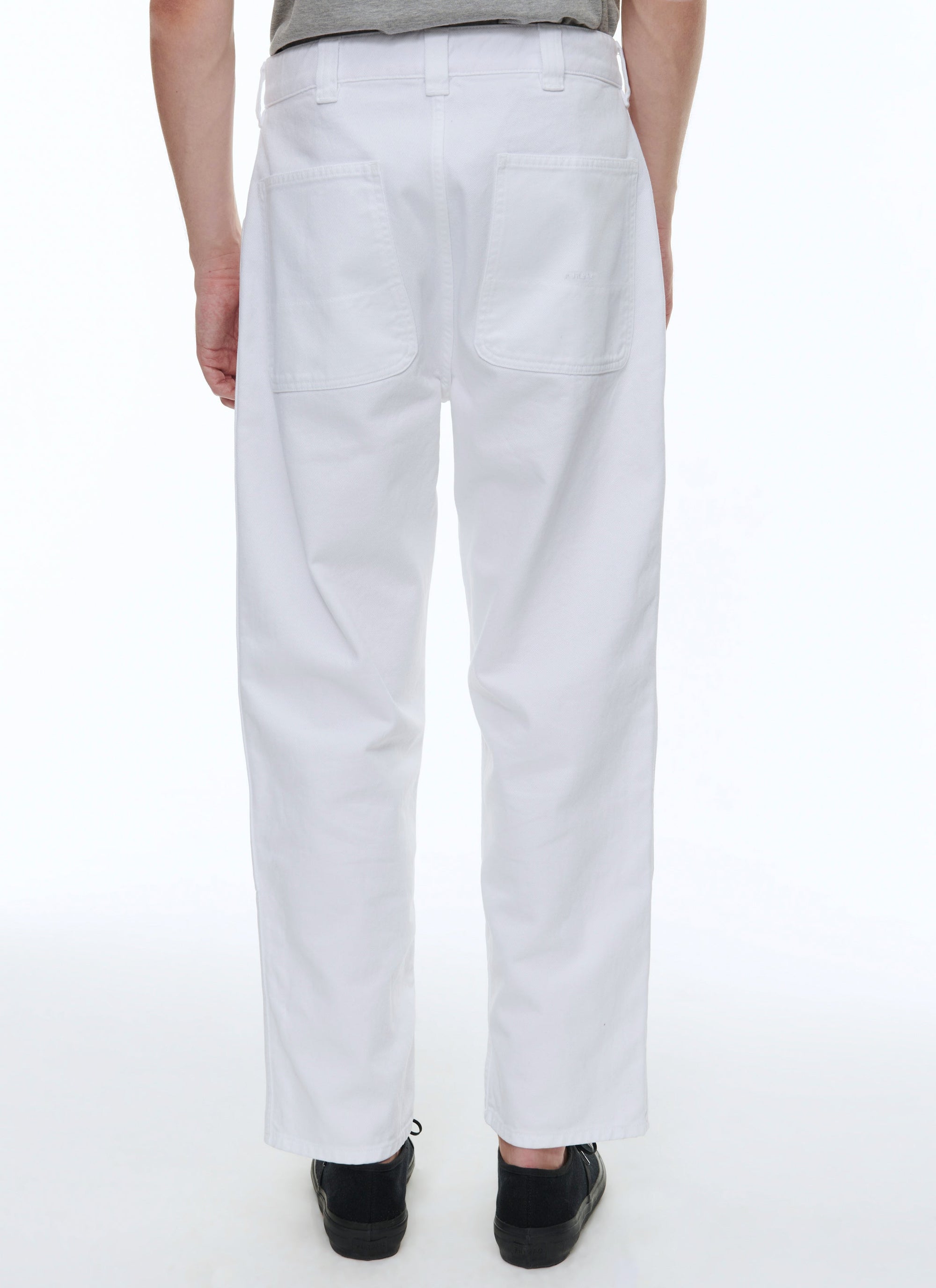 Pantalon cargo en twill de coton - Blanc