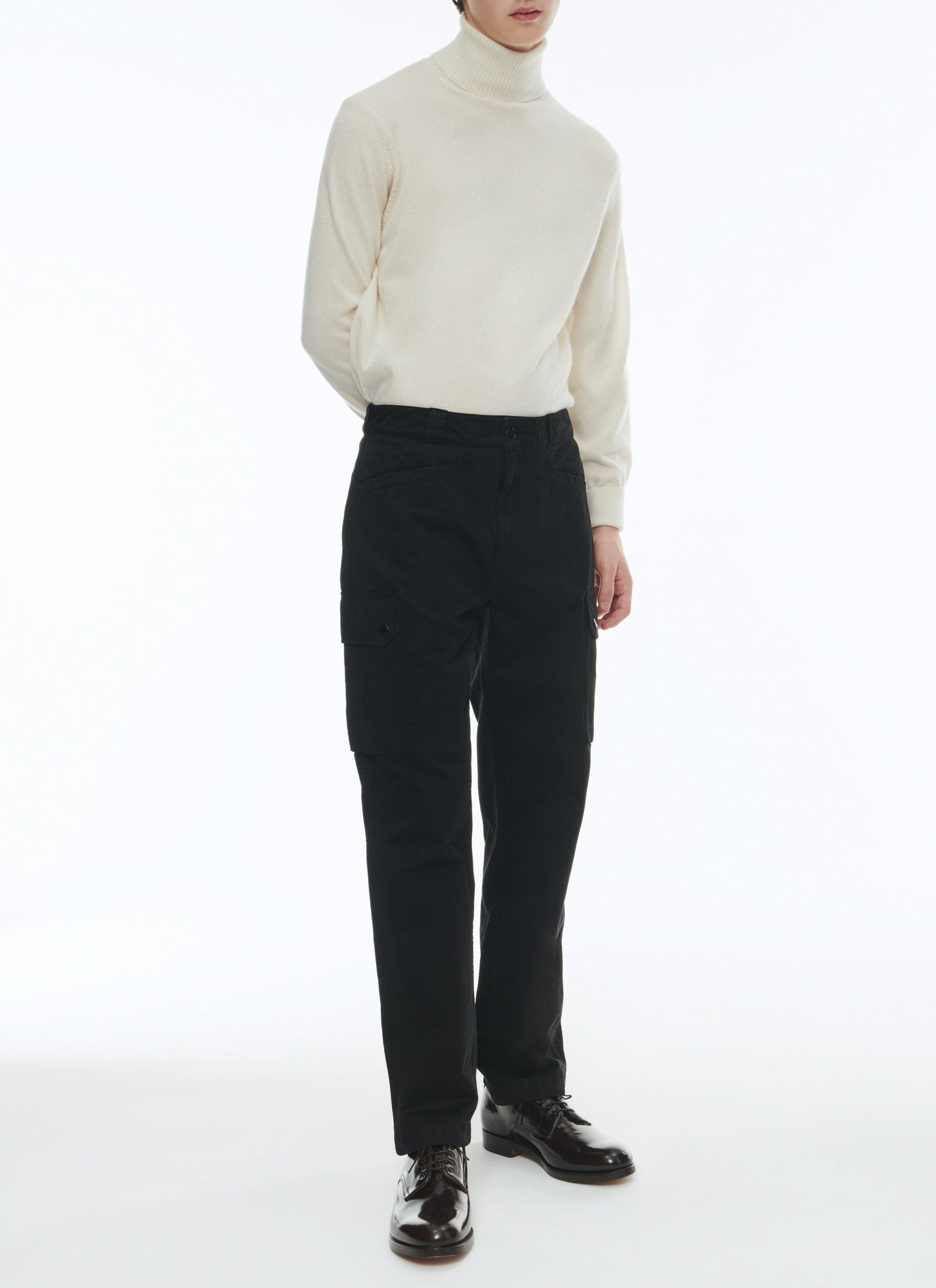 Multi-pocket cargo trousers - Black