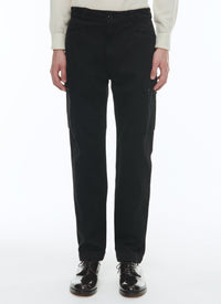 Multi-pocket cargo trousers - Black