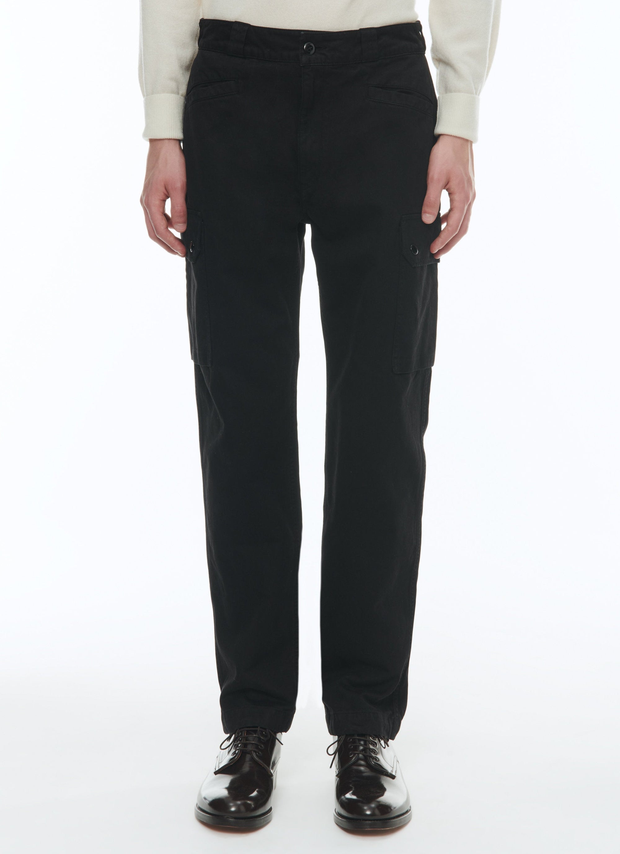 Multi-pocket cargo trousers - Black