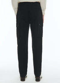Multi-pocket cargo trousers - Black