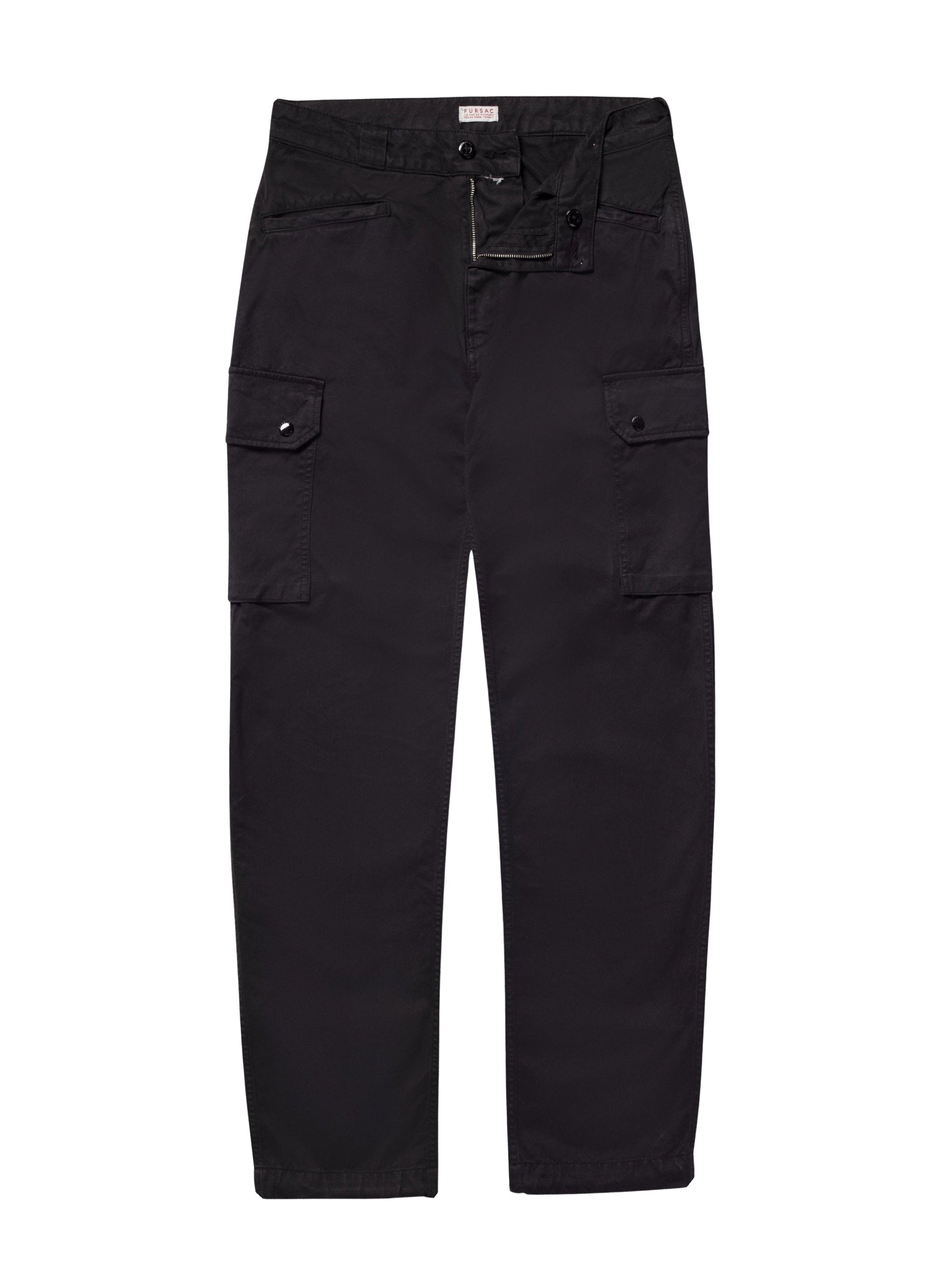 Multi-pocket cargo trousers - Black