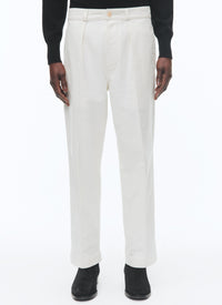 Straight-leg chino trousers - Ecru