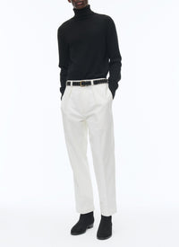 Straight-leg chino trousers - Ecru