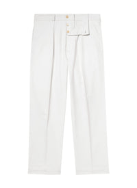 Straight-leg chino trousers - Ecru