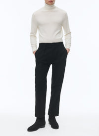 Pantalon chino droit en coton - Noir