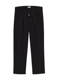 Pantalon chino droit en coton - Noir