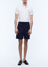 Short élastiqué à cordon - Marine