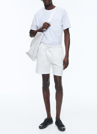 Short avec cordon de serrage - Blanc