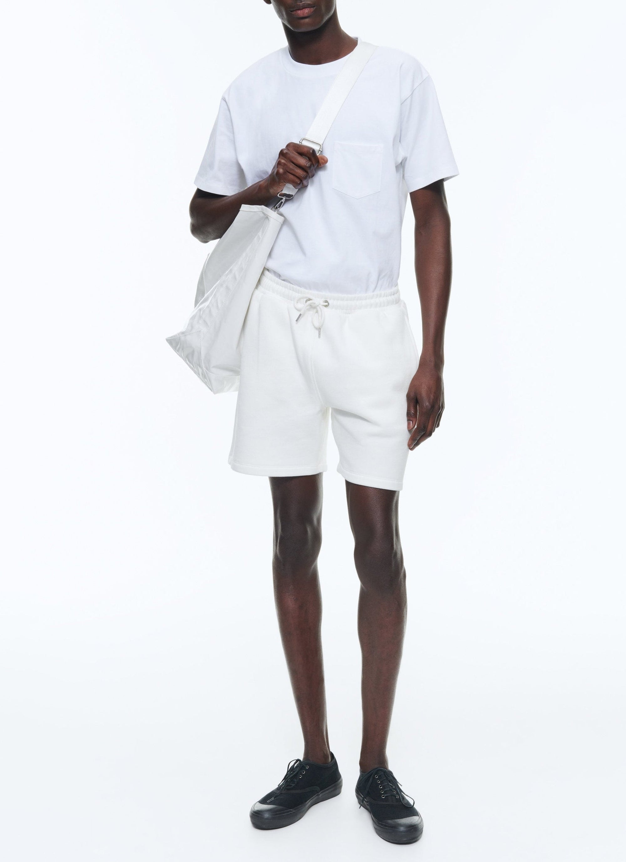 Short avec cordon de serrage - Blanc